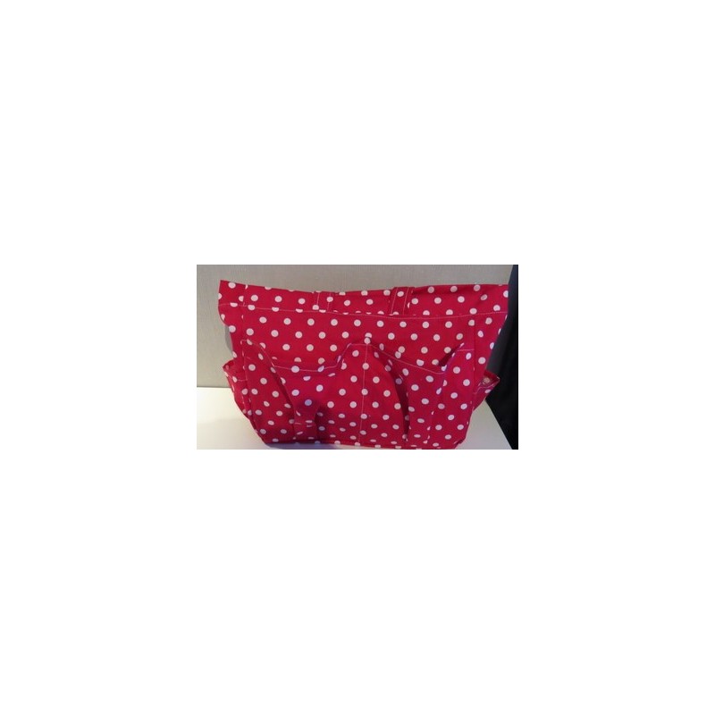 verzorgingstas hard roze polka dots