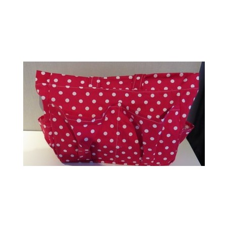 verzorgingstas hard roze polka dots