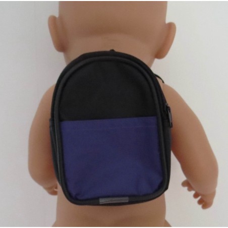 rugzak zwart met paars