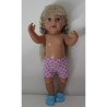 korte broek roze met zwart baby born 43cm