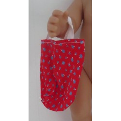 tasje roos met bloemetjes