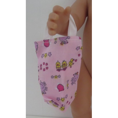 tasje roze met olifanten