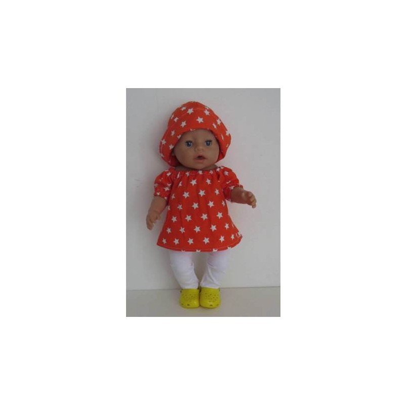 boot setje oranje sterren baby born 43cm