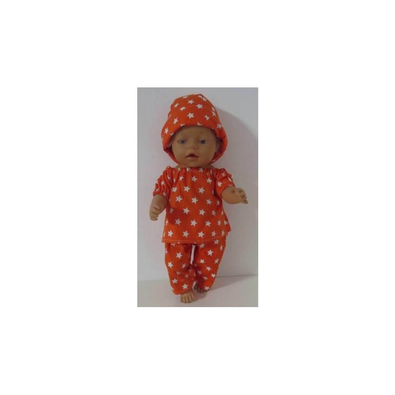 boot setje oranje sterren baby born 43cm