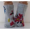 stoffen laarzen grijs bloemen baby born 43cm