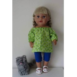 boot setje groen vogels baby born 43cm