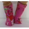 stoffen laarzen roze egels baby born 43cm