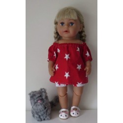 boot setje rood sterren baby born 43cm