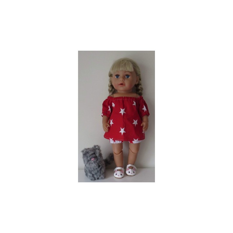boot setje rood sterren baby born 43cm