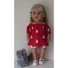 boot setje rood sterren baby born 43cm