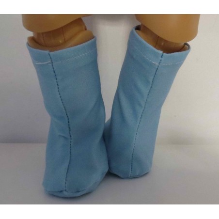 stoffen laarzen blauw baby born 43cm