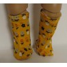 stoffen laarzen oker geel bloemen baby born 43cm
