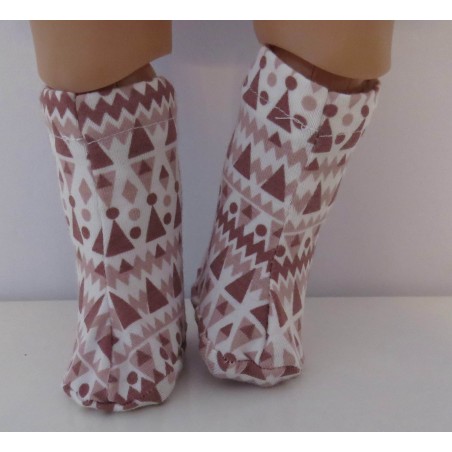 stoffen laarzen bruin bewerkt baby born 43cm