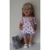 boot setje roosjes  baby born 43cm