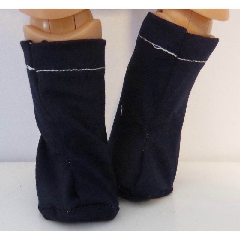 stoffen laarzen donker blauw baby born 43cm