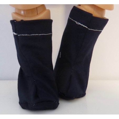 stoffen laarzen donker blauw baby born 43cm