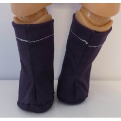 stoffen laarzen blauw baby born 43cm