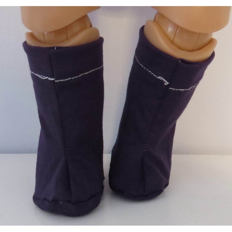 stoffen laarzen blauw baby born 43cm