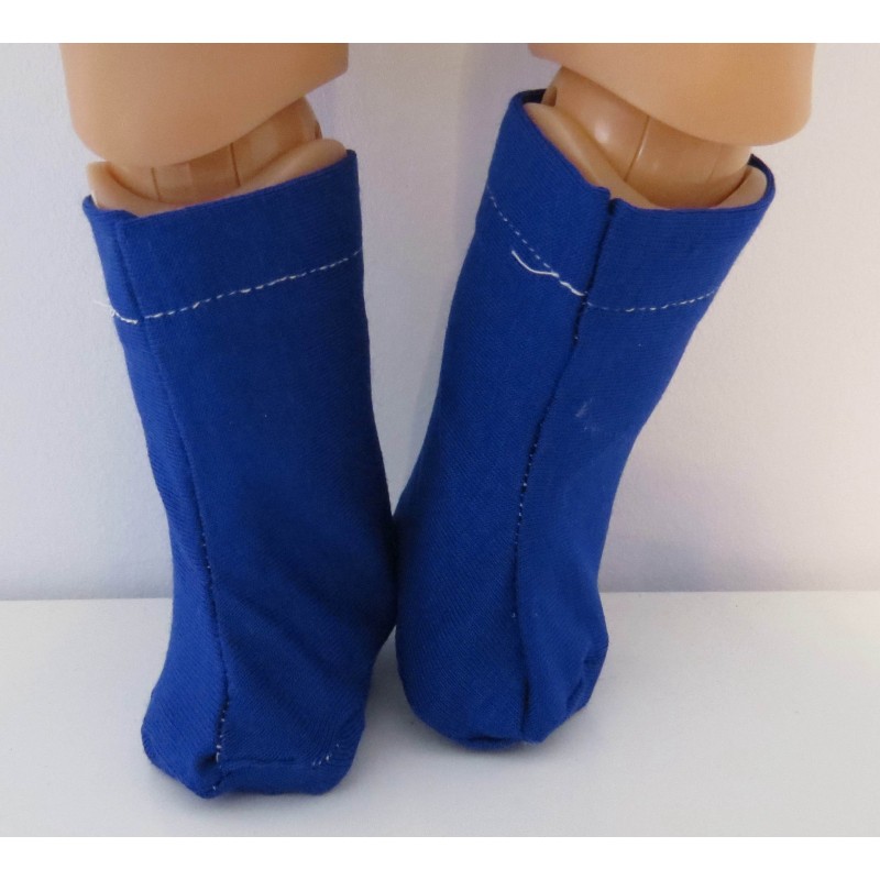 stoffen laarzen blauw baby born 43cm