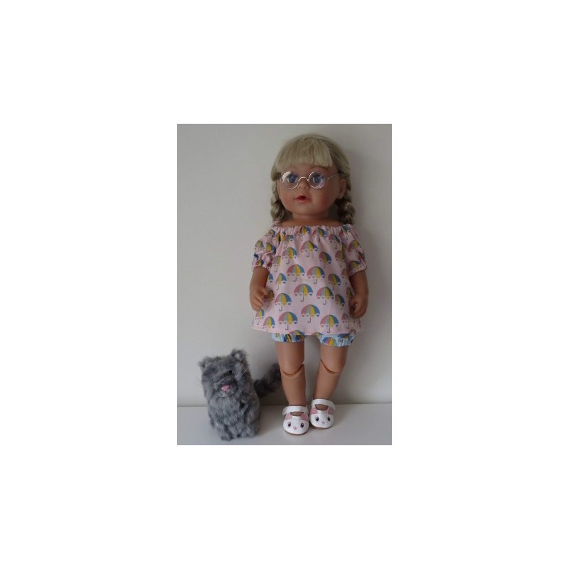 boot setje roze paraplu's baby born 43cm