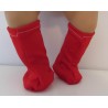stoffen laarzen rood baby born 43cm