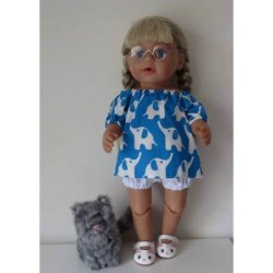 boot setje blauw olifanten  baby born 43cm