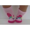 sokjes roze eenhoorn baby born 43cm