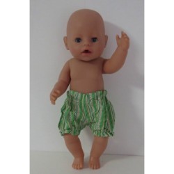 korte pofbroek groen baby born 43cm