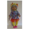 tutu rok setje blauw baby born 43cm