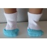 sokjes met blauw baby born 43cm