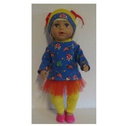 tutu rok setje kabouters baby born 43cm