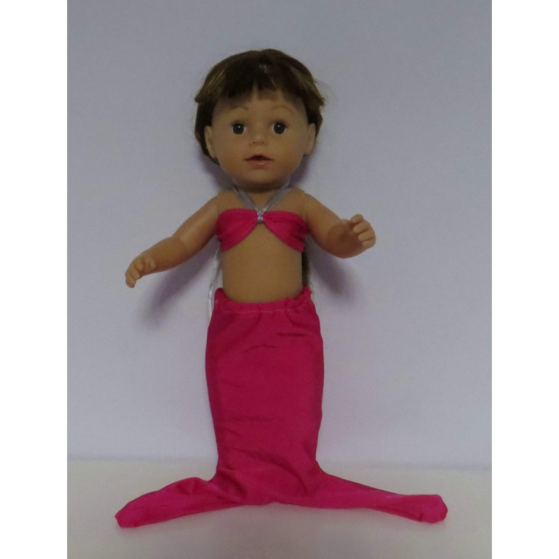 meermin hard roze  baby born 43cm