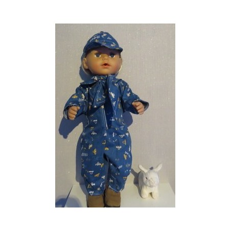 racesetje donker blauw auto's baby born 43cm