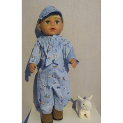 racesetje blauw auto's baby born 43cm