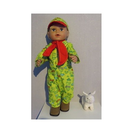 racesetje groen vrachtwagens baby born 43cm