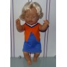 voetbal jurk baby born 43cm