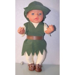 robin hood setje  baby born 43cm