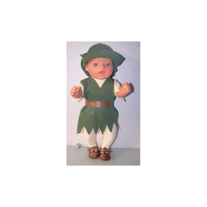 robin hood setje  baby born 43cm