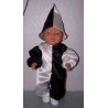 clownspak zwart met wit baby born 43cm