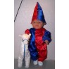 clownspak rood met blauw baby born 43cm