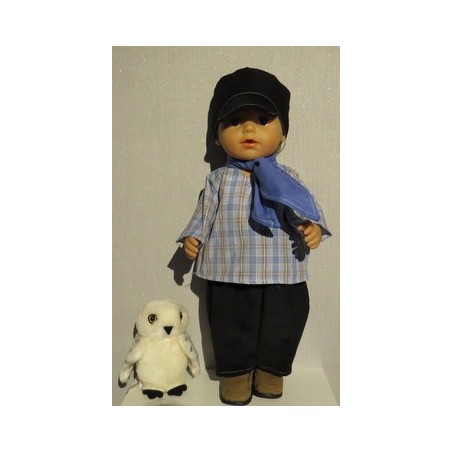 boer geruit baby born 43cm