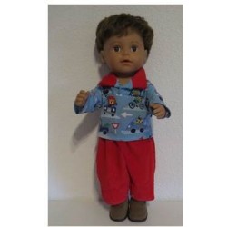 poloshirt setje dieren baby born 43cm