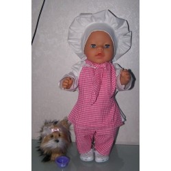 koks set hard roze  baby born 43cm