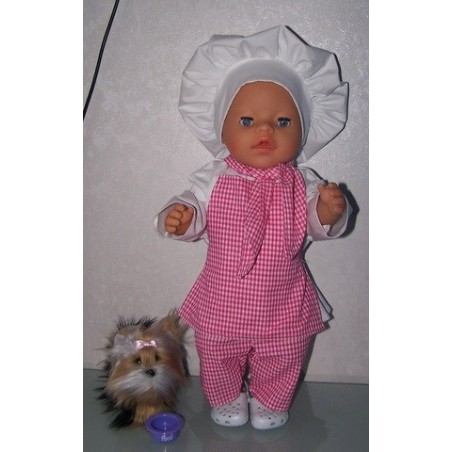 koks set hard roze  baby born 43cm