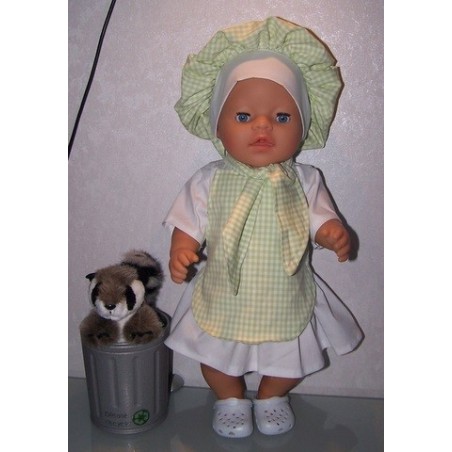 kokin set groen baby born 43cm