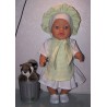 kokin set groen baby born 43cm