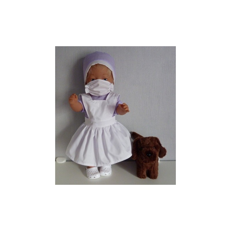 zuster setje lila baby born 43cm