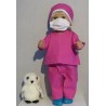 dokters set hard roze baby born 43cm