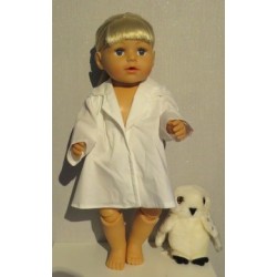 losse doktersjas baby born 43cm