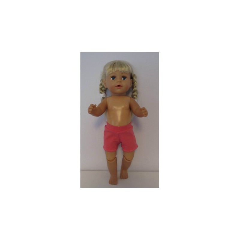 korte broek midden roze nr 9 baby born 43cm